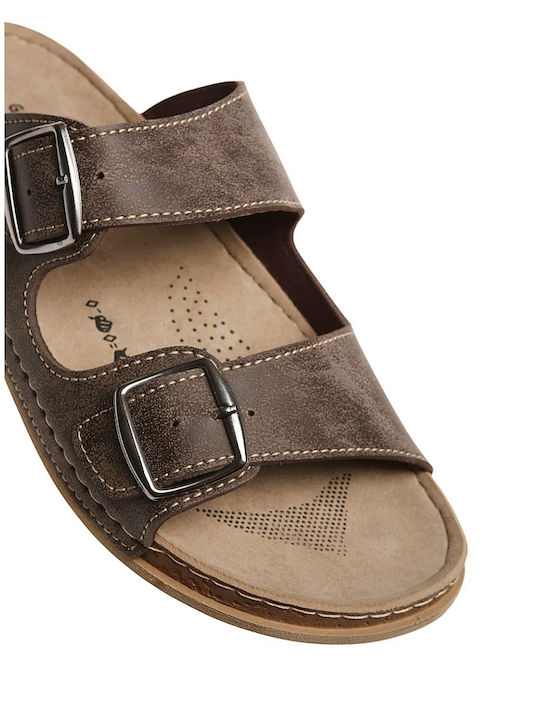 Herrensandalen in Brauner Farbe