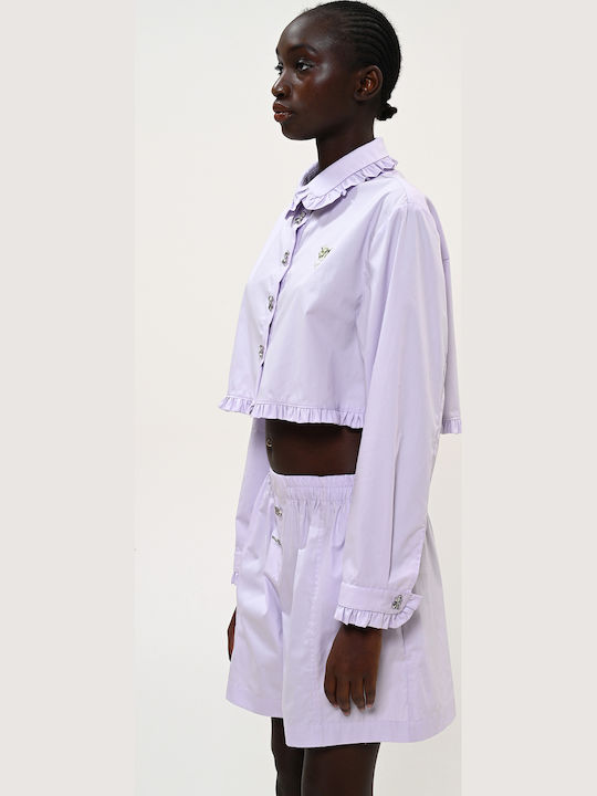 Long Sleeve Women's Shirt Lilac