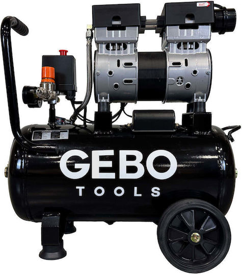 Gebo Compresor De Aer Monofazat 65dB Cu Putere 1hp Și Rezervor De Aer 24l