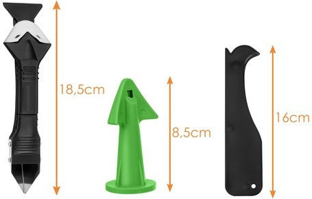 Set De Vârfuri Pentru Spatule Din Silicon Zola 14 Bucăți Aplicare Netezire Îmbinări Raclete Aplicatoare Multicolor