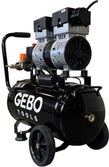 Gebo Compresor De Aer Monofazat 65dB Cu Putere 1hp Și Rezervor De Aer 24l