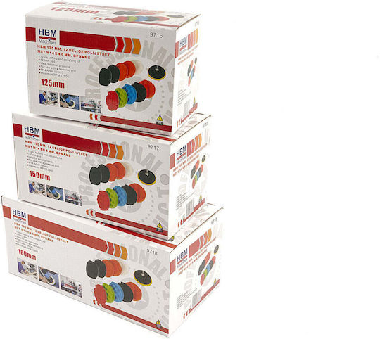 Set Rezerve Discuri De Polizare 180mm 12 Bucăți Hbm