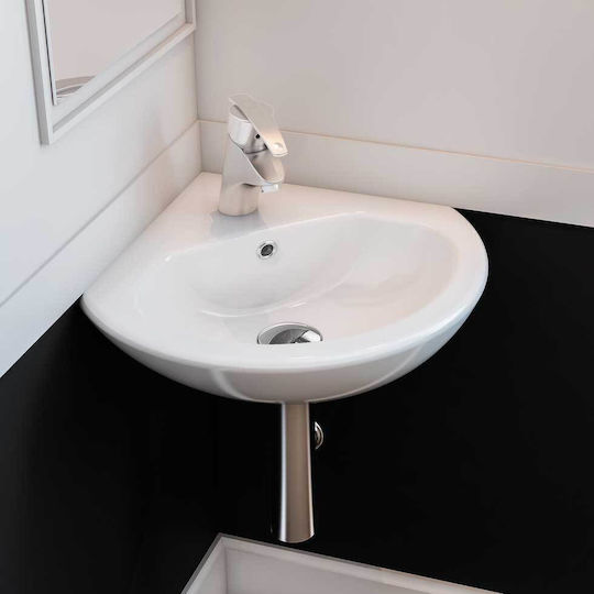 Serel Friendly Επικαθήμενος Νιπτήρας Πορσελάνης 38.5x38.5x9.5cm Λευκός