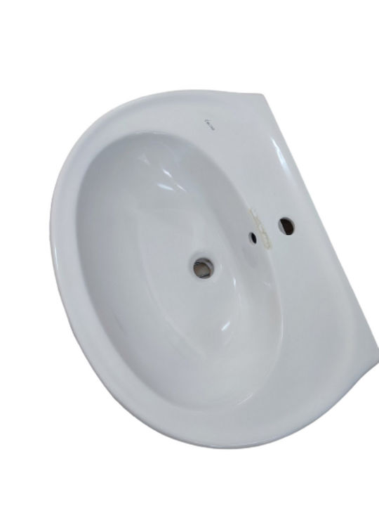Incea Aufgesetztes Waschbecken Porzellan 65x50cm Porcelain