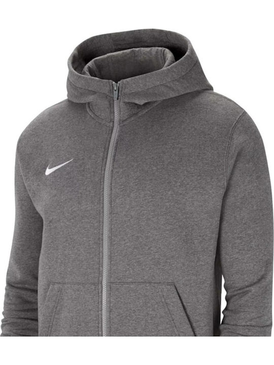 Athletic Kids Sweatshirt Cardigan Cotton with Hood Gray Park 20