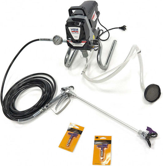 HBM Machines X10130 Pistol de Vopsit Electric 1010W cu Recipient 1.5l