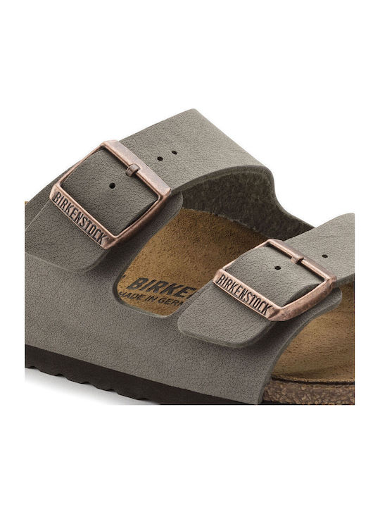 Arizona Birko-Flor Nubuck Leder Herrensandalen Stone Regelmäßig Passform