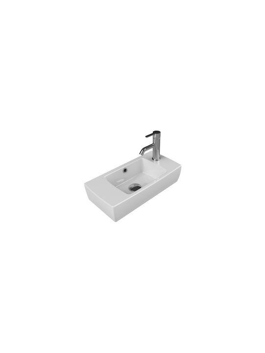 Cerastyle Aufgesetztes Waschbecken Porzellan 25x50cm White