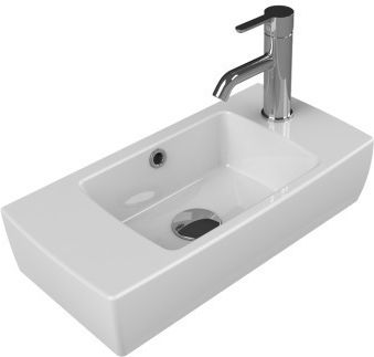 Cerastyle Επικαθήμενος Νιπτήρας Πορσελάνης 25x50cm Λευκό