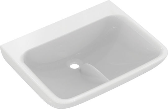 Ideal Standard Contour 21 Επικαθήμενος Νιπτήρας Πορσελάνης 60x48x18cm Λευκό Γυαλιστερό