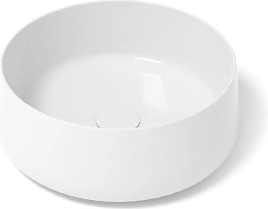 Orabella Επικαθήμενος Νιπτήρας Πορσελάνης 42x42x15cm Λευκός Orabella Επικαθήμενος Νιπτήρας Πορσελάνης 42x42x15cm Λευκός