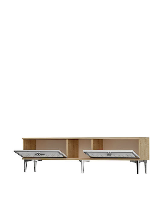 Έπιπλο Τηλεόρασης Λευκό Μ150xΠ30xΥ41cm