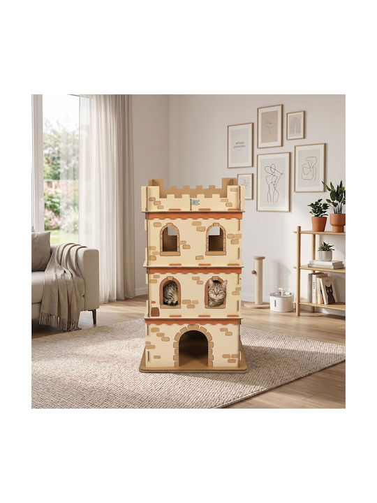 Relaxdays Scratching Post Brown 107.5x62x62cm