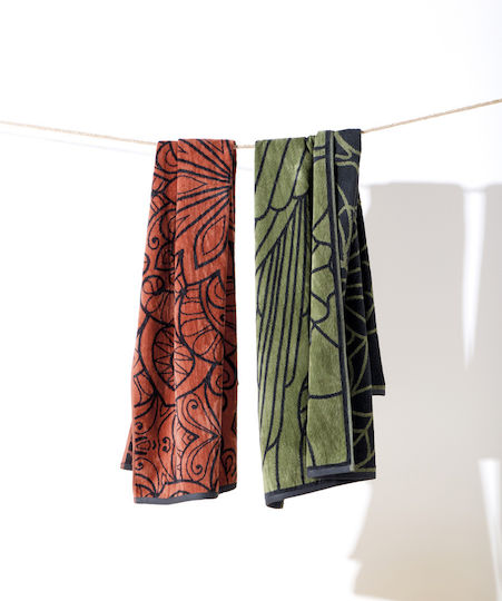 Kentia Cotton Green Beach Towel 80x160cm