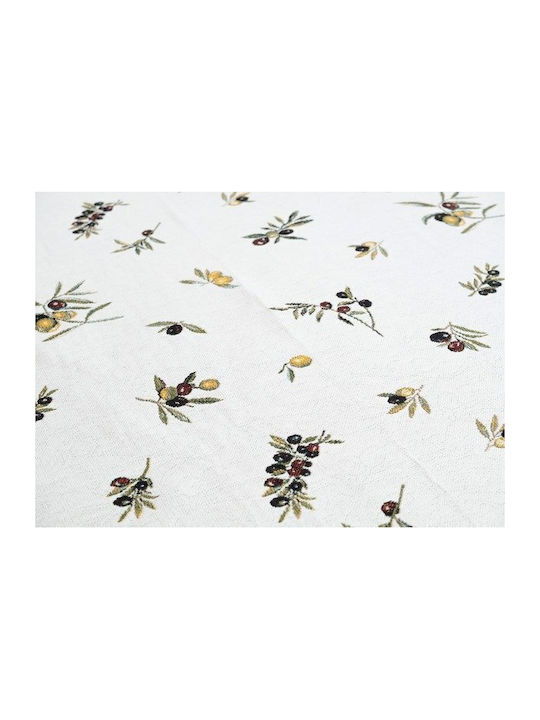 Dimeco Rotunda 180cm Olea Tablecloth