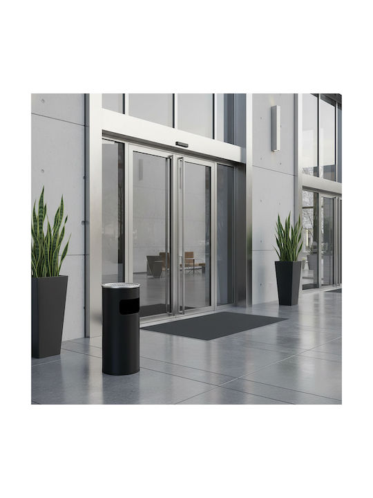 Relaxdays Cenușare Combinată 30l 60,5x23,5cm Metal Vopsit Diverse Culori