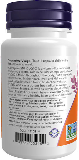 Now Foods CoQ10 100mg