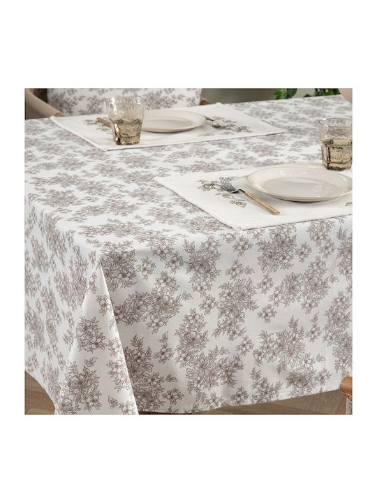 Palamaiki Baumwolle Tischdecke Dinner Weiß 140x220cm