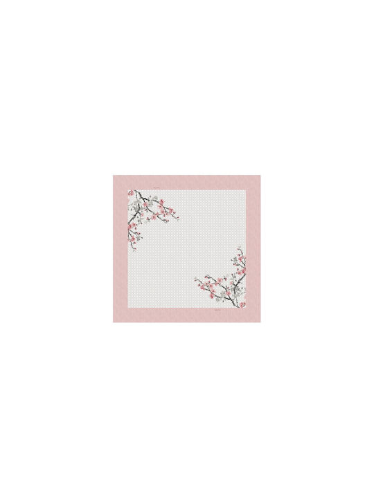 Saint Clair Tischdecke Fleckabweisend Grau-Rosa 145x145cm