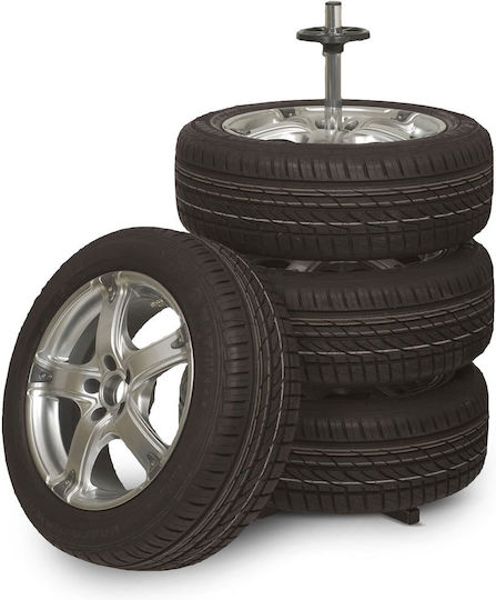 Suport Depozitare Roți Auto Anvelope 4 Roți 70 Kg 75x75x102 Cm Suport Anvelope Oțel