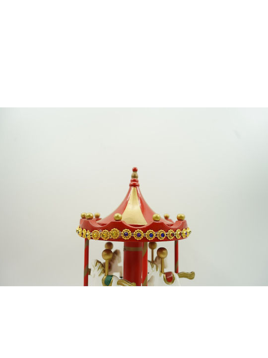 Alista Home Carusel Decorativ de Crăciun Roșu cu Muzică