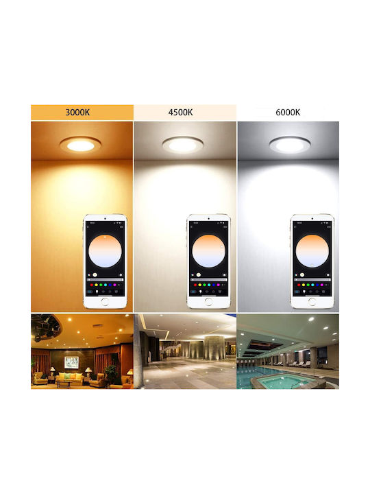 Led Deckenstrahler 10 Stück Rgbic Wifi 230v