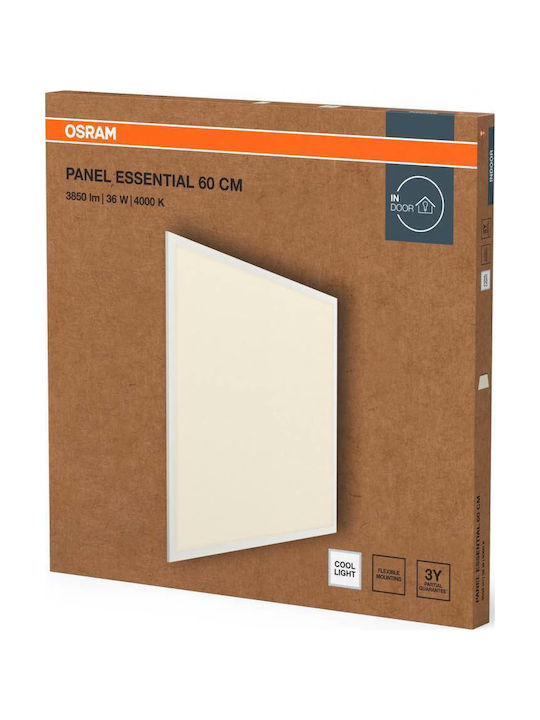 Panou LED Essential 60x60cm 36W 840 Alb Rece Osram