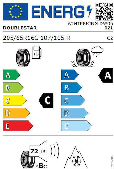 Winter Tire Doublestar Dw06 205/65r16c 107/105r