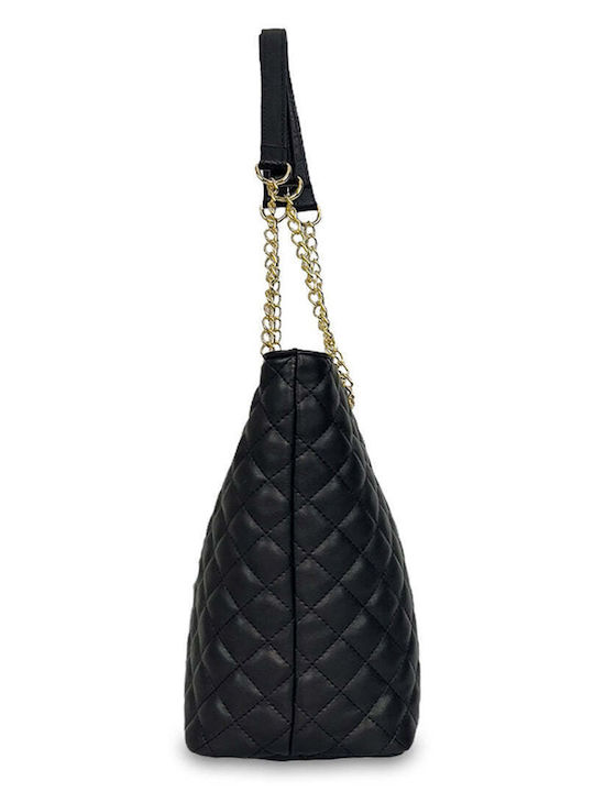 Geantă De Umar Dama Quilted Neagră