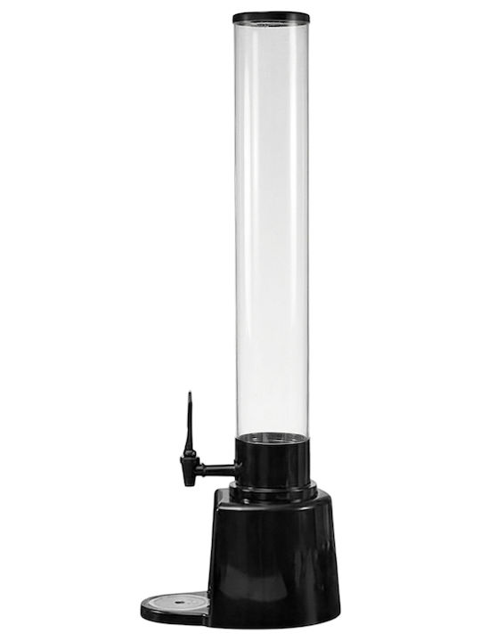 Cheffinger Drinks Dispenser 3l Tap Translucent Tank Black Transparent