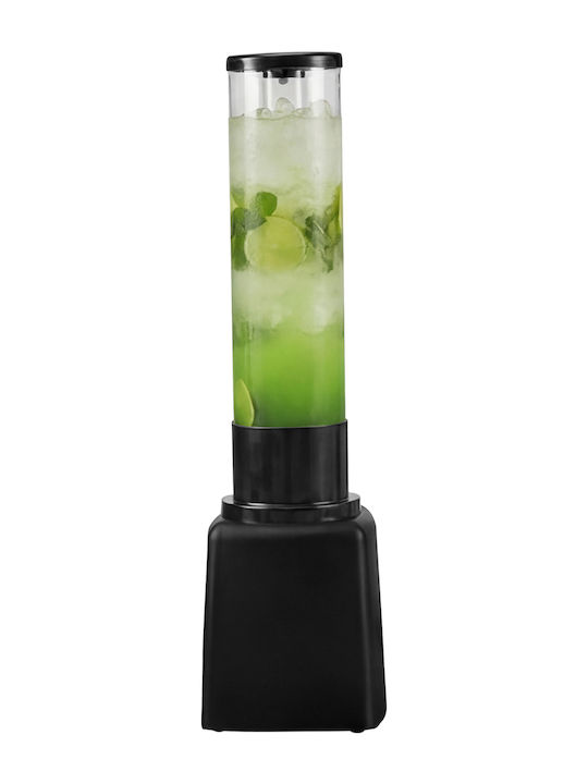 Dozator De Băuturi Cheffinger 1.3l Robinet Recipient Translucid Negru Transparent