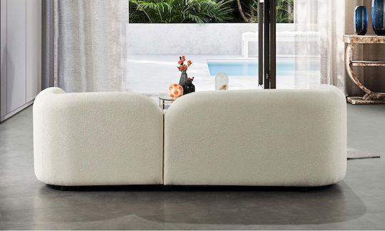 Триместен Диван Спалня Бял 235x95x80см