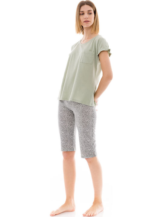 Pink Label Set Pijamale pentru Femei Aqua