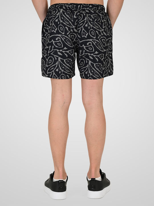 Rebase Costum de Baie Bărbătesc Pantaloni Scurți Negri