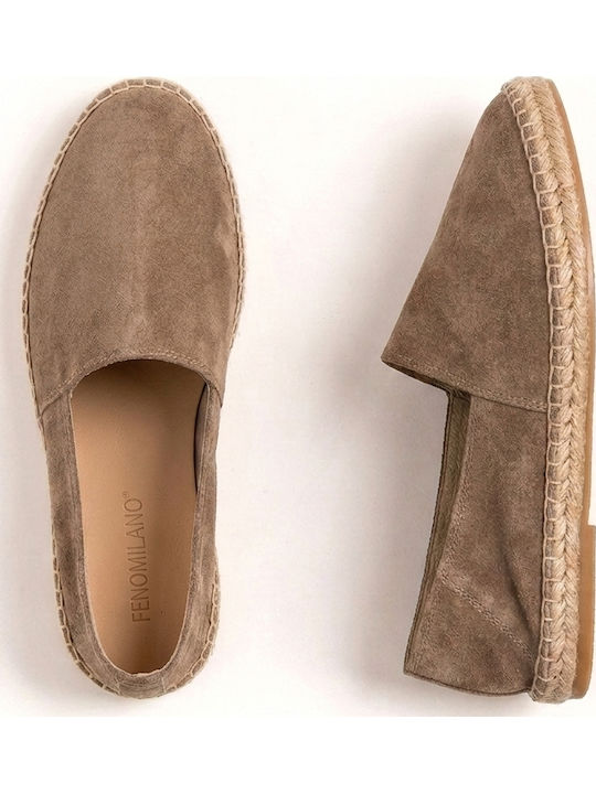 Leather Men's Moccasins In Brown Colour