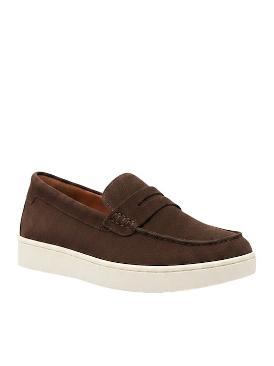 Suede Ανδρικά Loafers σε Μπεζ Χρώμα