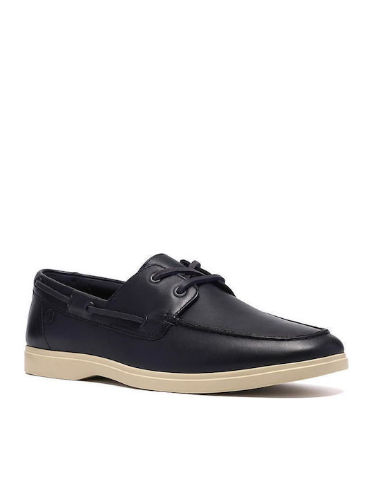 Torford Boat Leather Men's Boat Shoes in Blue Colour