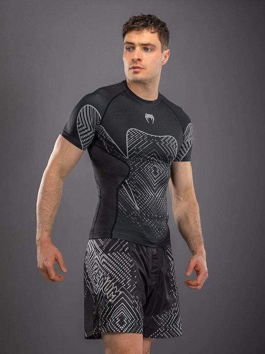 Venum Men's Short Sleeve Shirt VENUM-06154-690 for Jiu-Jitsu Black