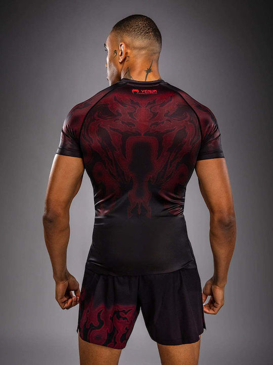 Venum Men's Short Sleeve Shirt VENUM-06307-100 for Jiu-Jitsu Black