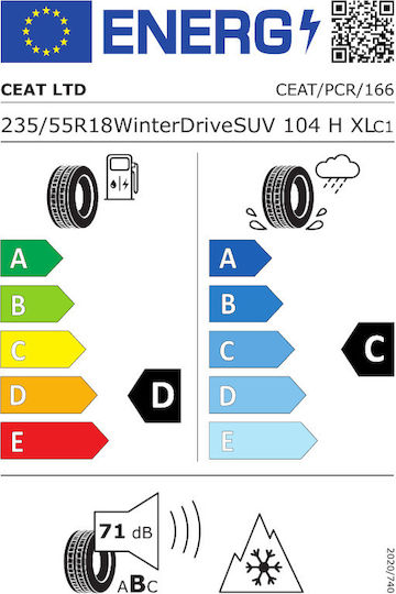 Winter Tire Ceat Winter Drive Suv 235/55r18 104h/xl