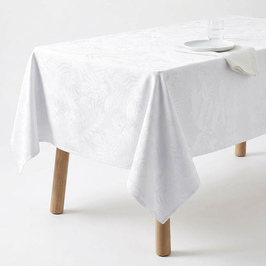 Filumi Tischdecke Fleckabweisend Weiß 140x240cm