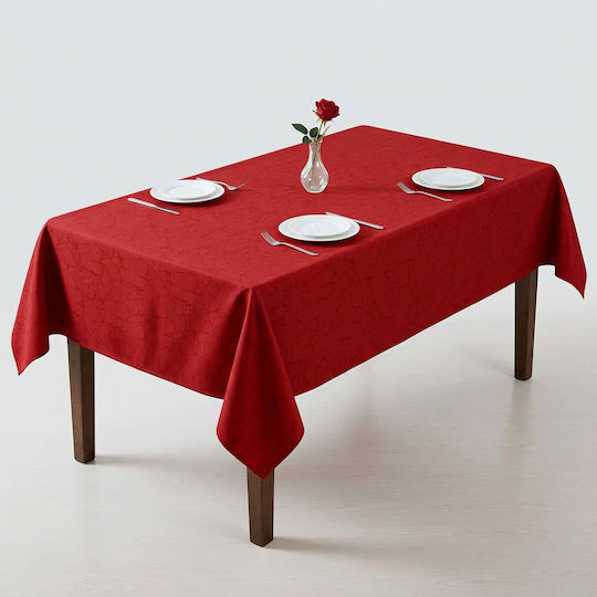 Filumi Τραπεζομάντηλο Αλέκιαστο Red 120x180εκ.