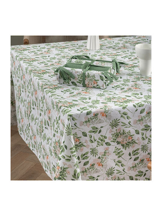 Palamaiki Τραπεζομάντηλο Βαμβακερό Formal Dinner Mh1000 Λευκό 140x220εκ.
