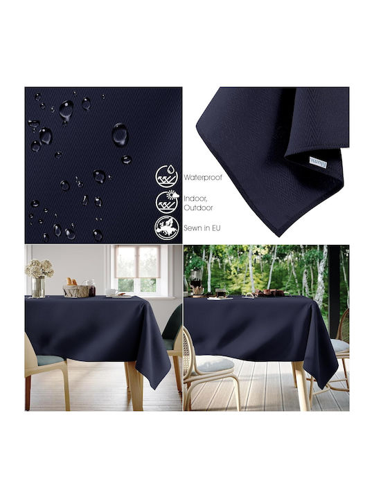 Filumi Τραπεζομάντηλο Αλέκιαστο Navy Blue 120x160εκ.