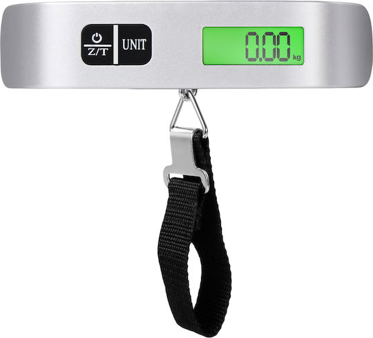 Avizar Gepäckwaage Maximale Belastung 50kg Temperaturensensor Schwarz Silber