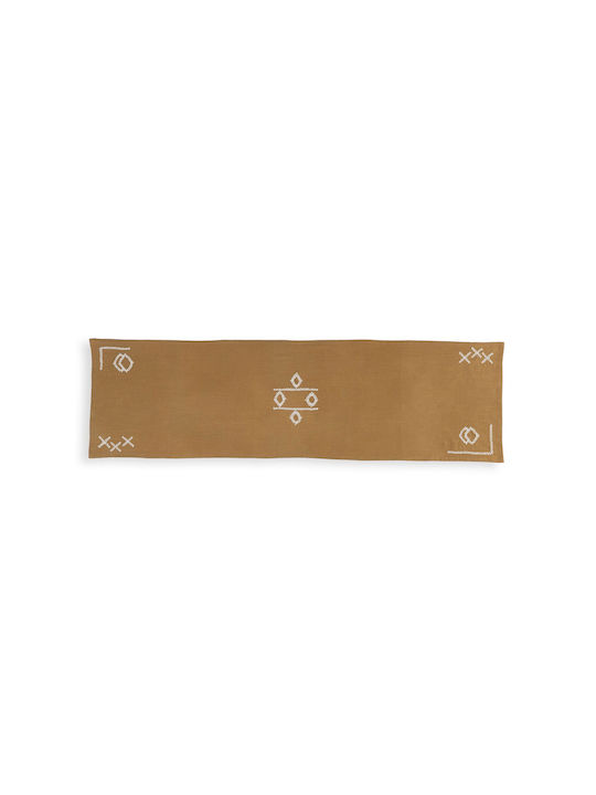 Nef-Nef Homeware Runner Cotton Laoura Mustard / Yellow Gold 45x150cm