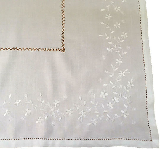 Linea Home Σετ 7τμχ Margaret 18004 με Κέντημα Λευκό 160x220εκ.