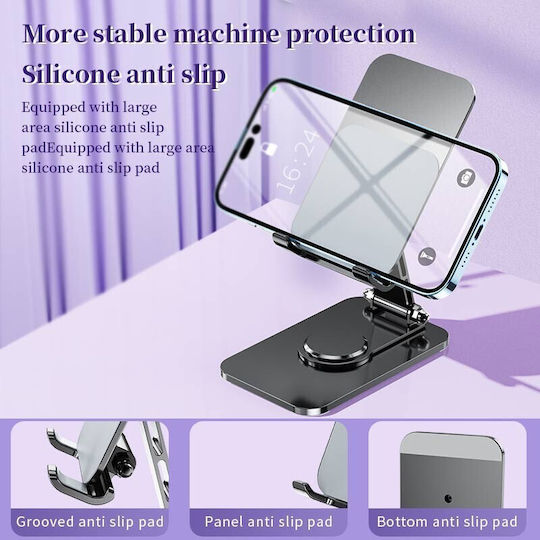 Suport Telefon Alista Home Pliabil Pentru Streaming Din Aliaj De Aluminiu Compatibil Cu Tabletă Pentru Birou 14.6 X 11.5 X 7 Cm Gri Spațial