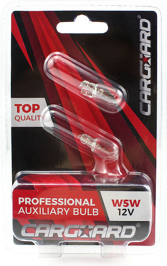Lămpi Auto W5w T10 12v 5w Set 2 Bucăți Lumină Albă Baa101