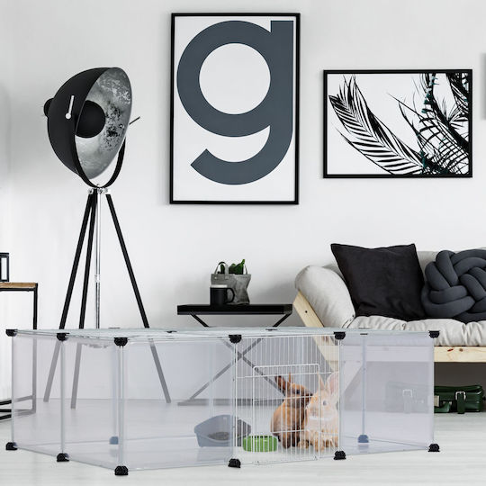 Relaxdays Parc Pentru Câini Negru 37 x 75 x 110 cm
